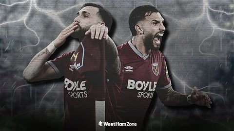 Taty Castellanos celebrating for West Ham