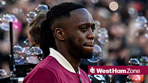 Aaron Wan-Bissaka walking out for West Ham