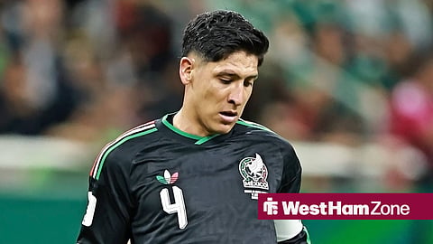 Edson Alvarez in action for Mexico at World Cup