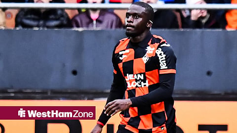 Bamba Dieng playing for Lorient