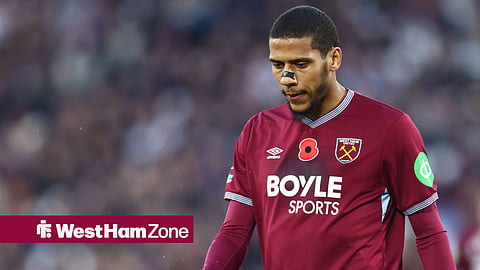 Jean-Clair Todibo in action for West Ham United