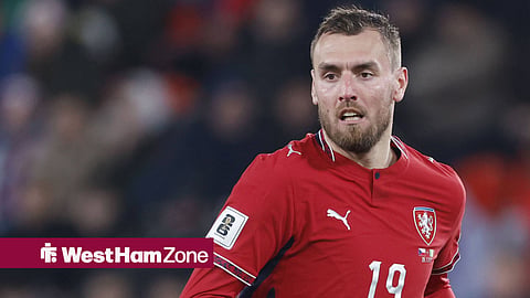 Tomas Chory in action for Czechia at the 2026 FIFA World Cup