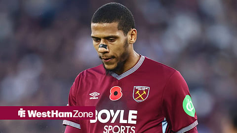 Jean-Clair Todibo in action for West Ham