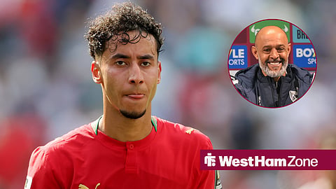 Roma defender Anass Salah Eddine and West Ham United manager Nuno Espirito Santo