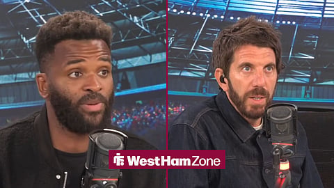 Darren Bent on the left and Andy Goldstein on the right in a split image