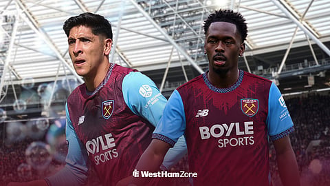 West Ham midfielders Edson Alvarez and Soungoutou Magassa