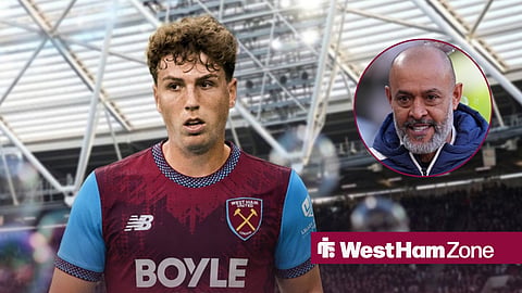 West Ham star Arne Engels and Nuno Espirito Santo