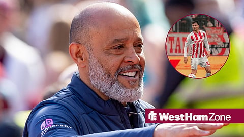 Nuno Espirito Santo smiling and Rav van den Berg in action for FC Koln