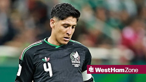 Edson Alvarez playing for Mexico