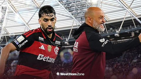 Lucas Paqueta and West Ham boss Nuno Espirito Santo
