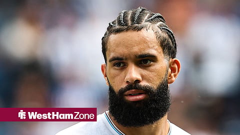 Pablo Felipe wearing a West Ham away kit in the 2026-27 Championship season