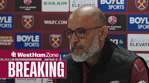 Nuno Espirito Santo speaking at a press conference
