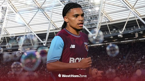 West Ham teenager Preston Fearon in front of the London Stadium