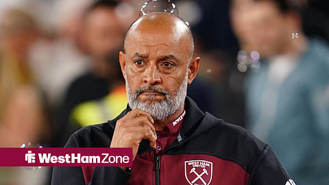 Nuno Espirito Santo on the touchlines at West Ham
