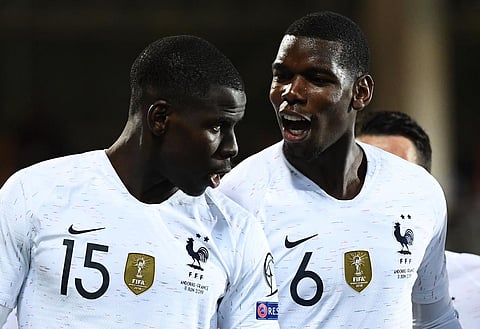 Paul Pogba shows support for West Ham ace Michail Antonio over Kurt Zouma comments