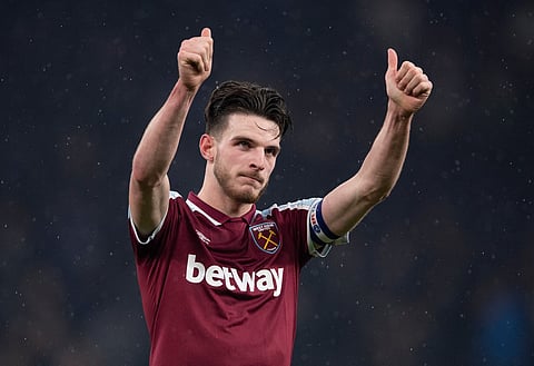 Former West Ham midfielder Declan Rice is now a senior player for England