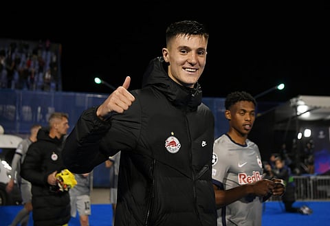 West Ham United scouts watch Red Bull Salzburg sensation Benjamin Sesko score eight-minute hat-trick