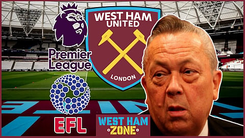 West Ham chairman David Sullivan is very unhappy