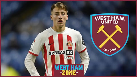 Sunderland forward Jack Clarke has drawn the attention of West Ham