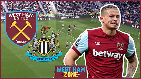 Kalvin Phillips struggled for West Ham against Newcastle. 
Credit: BBC Sport Match of the Day