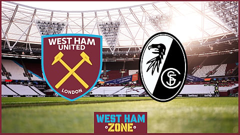 West Ham faced Freiburg in the Europa League. 