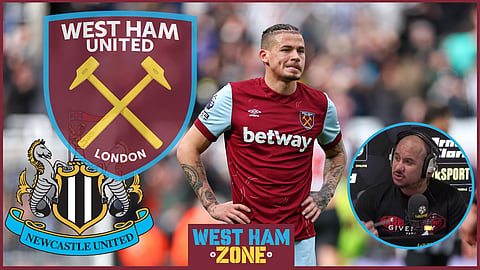 Kalvin Phillips struggles as West Ham lose to Newcastle. Credit: talkSPORT