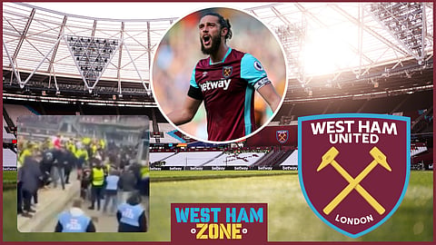 Former West Ham forward Andy Carroll responded to a Britney Spears post. Credit: Britney Spears