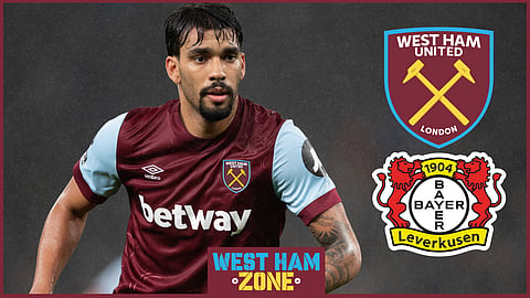 West Ham star Lucas Paqueta started for West Ham United against Bayer Leverkusen