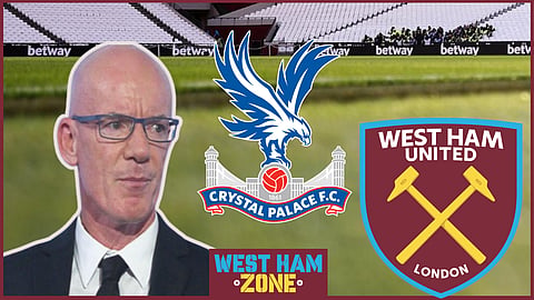 Dermot Gallagher discussed a contentious issue in the Crystal Palace v West Ham game [credit: Sky Sports]
