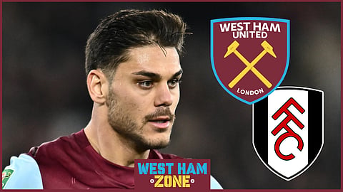 Konstantinos Mavropanos struggled for West Ham against Fulham
