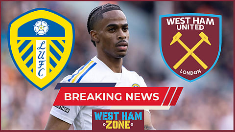 Leeds United winger Crysencio Summerville is wanted by West Ham United