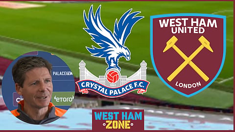 Oliver Glasner shared a team news update ahead of Crystal Palace v West Ham [credit: CPFC on X]