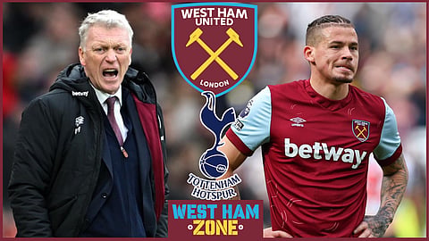 Kalvin Phillips was among the substitutes for West Ham against Tottenham