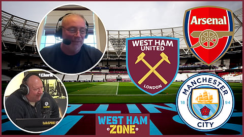 Alan Brazil and Ally McCoist agree on West Ham in Man City, Arsenal title verdict. Credit: talkSPORT