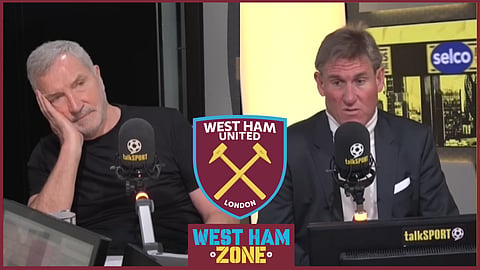 Graeme Souness and Simon Jordan clash over David Moyes' West Ham exit. Credit: talkSPORT