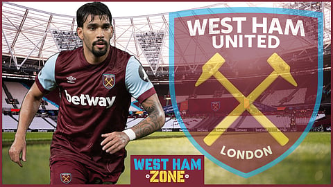 West Ham midfielder Lucas Paqueta