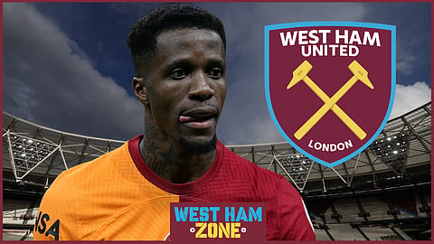 Wilfried Zaha was linked with a West Ham United move
