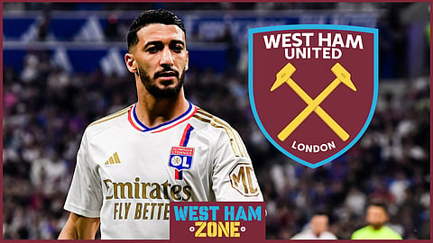 Said Benrahma left West Ham for Lyon on loan in January