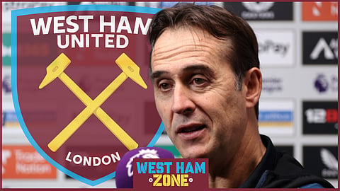 West Ham manager Julen Lopetegui 