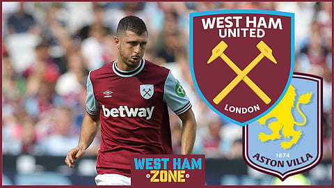Guido Rodriguez had a debut to forget for West Ham United against Aston Villa