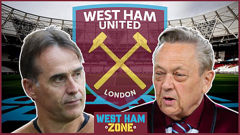 Julen Lopetegui replaced David Moyes as West Ham boss in the summer
