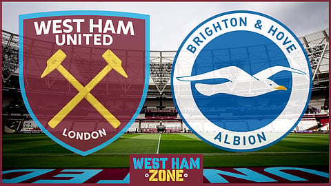 West Ham United played Brighton at the London Stadium