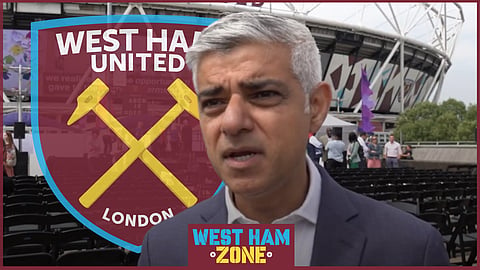 Sadiq Khan has blocked West Ham purchasing the London Stadium [Credit: Evening Standard on YouTube]