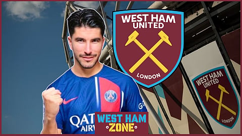 West Ham are in talks to sign Carlos Soler from PSG. Credit Carlos Soler via X