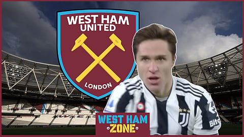 West Ham have been linked to signing Federico Chiesa - Credit Juventus via YouTube