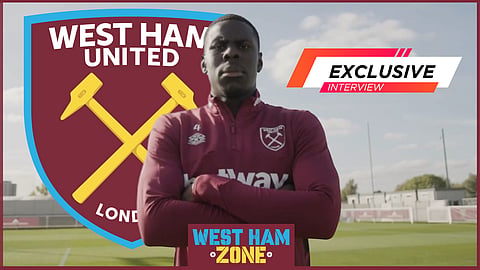 Kurt Zouma looks set to leave West Ham [credit: West Ham United FC on YouTube]