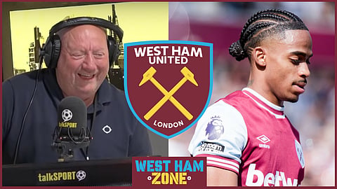 Alan Brazil has offered his verdict on West Ham United and Alan Brazil. 
[Credit: Imago, talkSPORT on YouTube]