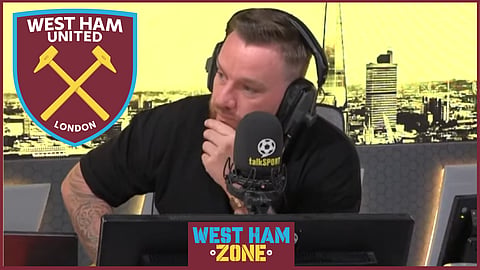 Jamie O'Hara commented on West Ham United [Credit: talkSPORT]