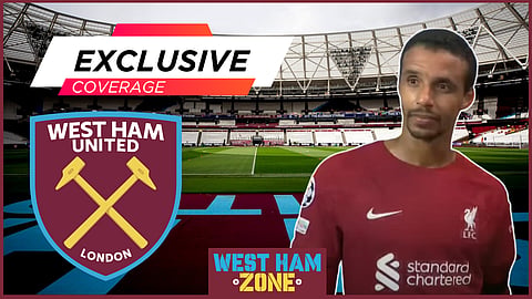 West Ham stance on Joel Matip shared as free agent snubs move. Credit: TNT Sport
