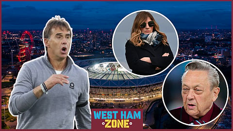 Karren Brady and David Sullivan sent message over Julen Lopetegui sack verdict at West Ham. Credit: Imago